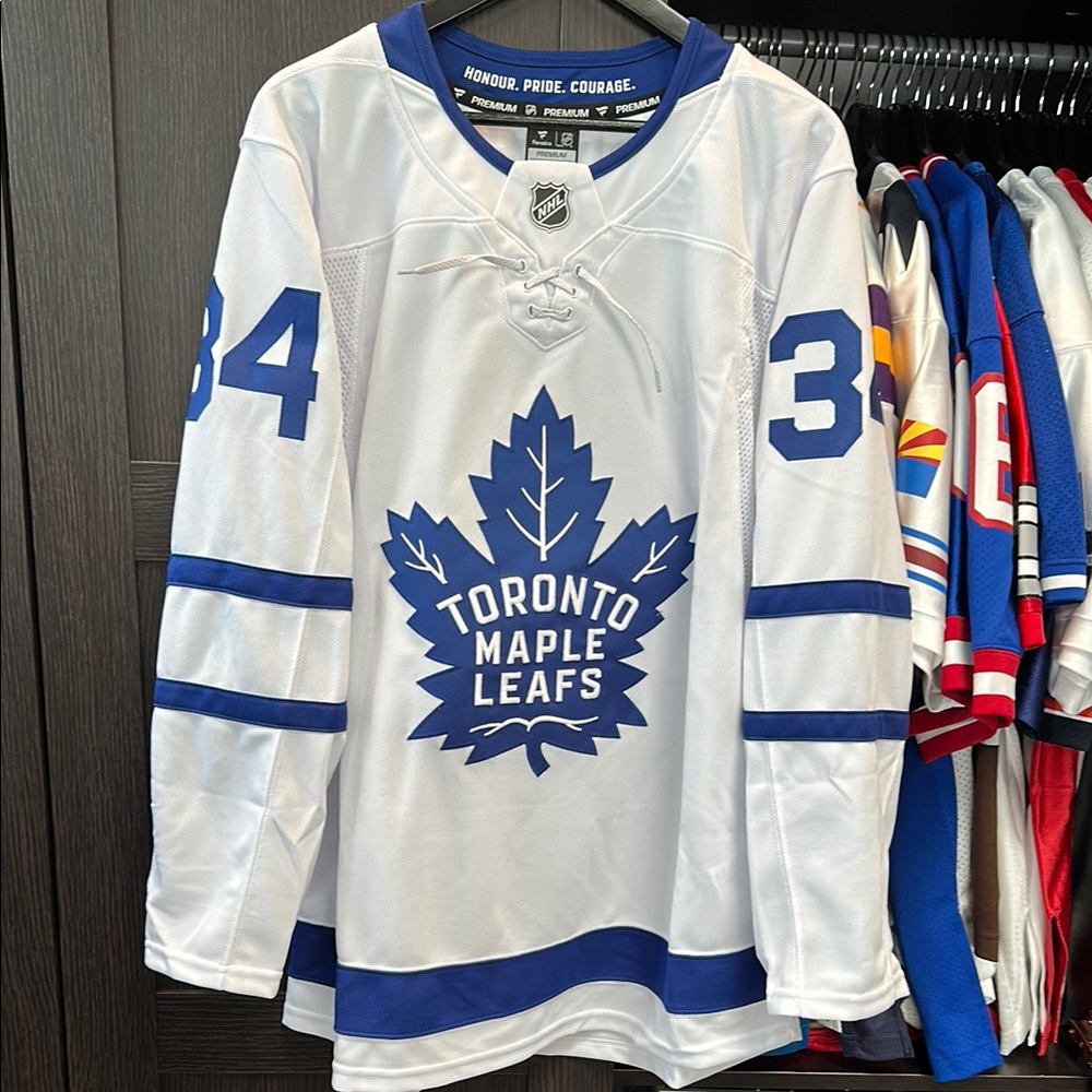 Toronto Maple Leafs Auston Matthews Fanatics White Away Premium Authentic Jersey